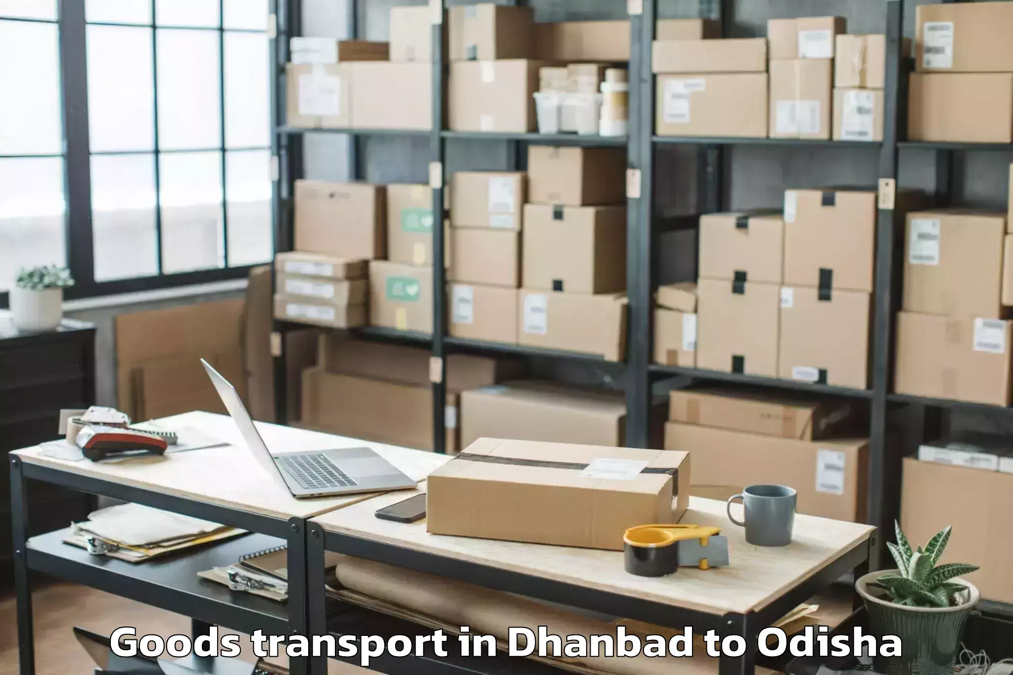 Get Dhanbad to Hinjili Goods Transport